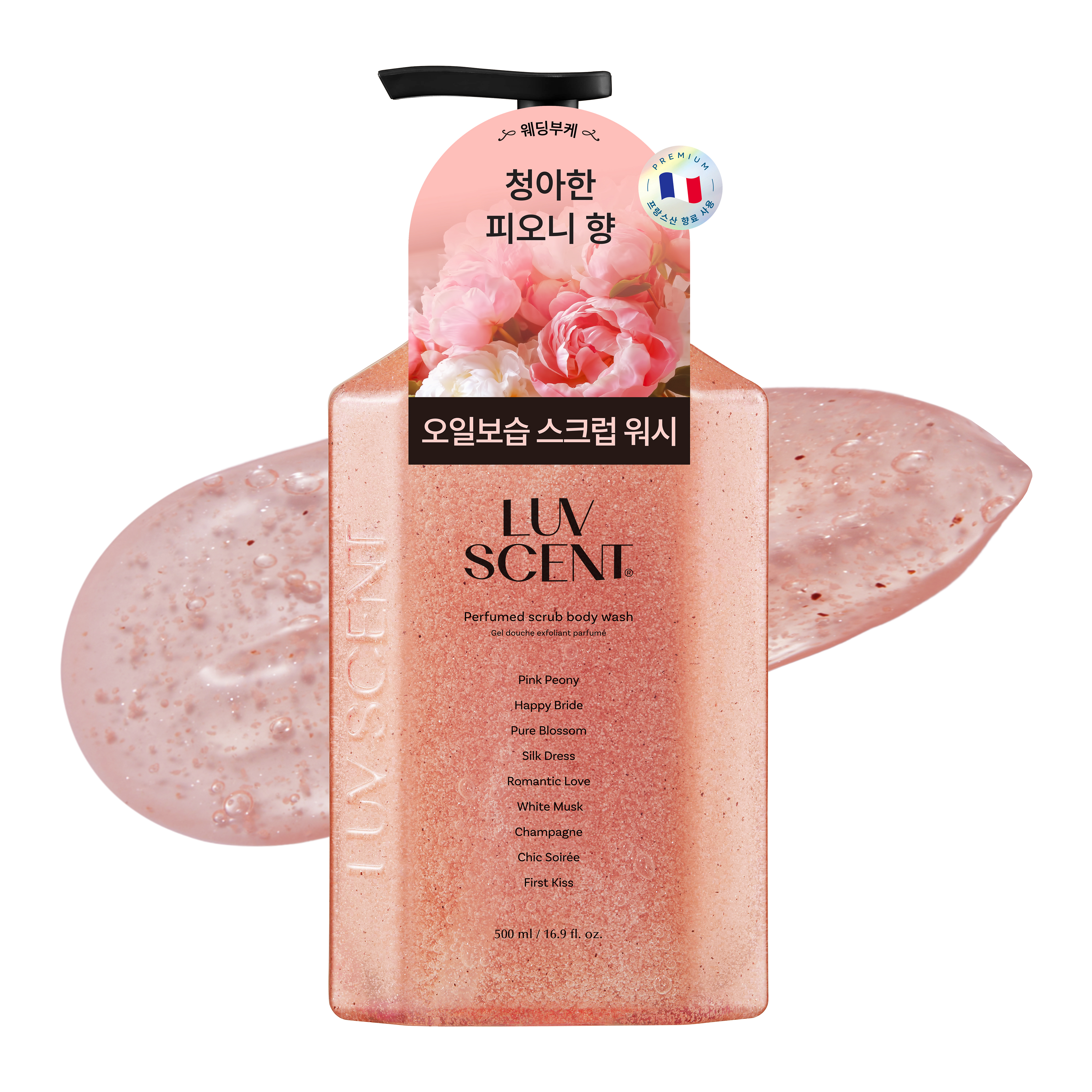 럽센트 스크럽 바디워시 웨딩부케 핑크 피오니향, 1개, 500ml 9,900원