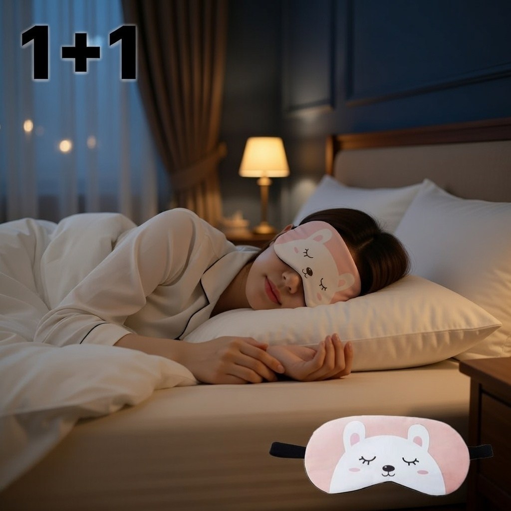 리딜 캐릭터 냉온 찜질 수면안대 숙면안대, 2개, 핑크토끼 10,000원