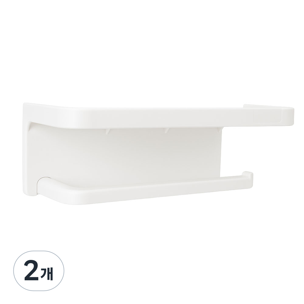 강력접착 라이프툴스 무타공 휴지걸이 핸드폰 거치대, 2개, 퓨어 화이트 8,990원