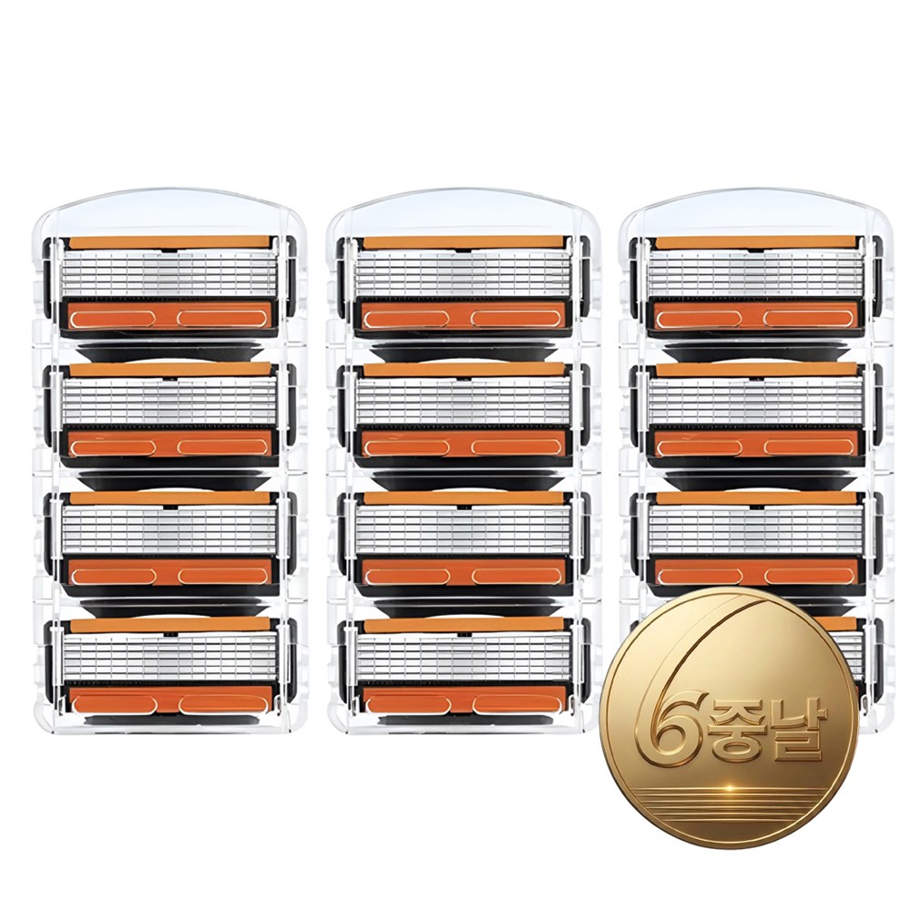 집드리 신형 6중날 면도날 질레트 프로글라이드 퓨전 파워 호환, 3세트, 4개입 10,000원