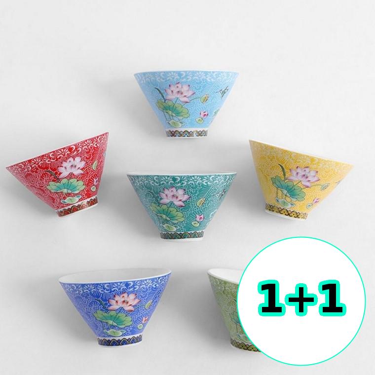 무지스 1+1 플라워 연꽃 다기 찻잔 정종 사케잔 6p 명절 선물세트 (70ml) 119,000원