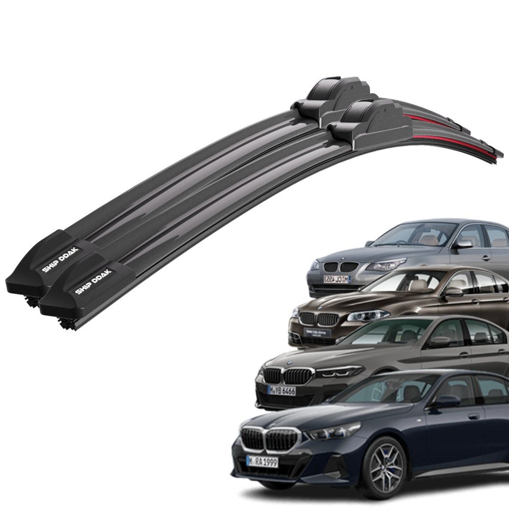 1+1 BMW 5시리즈 F10 G30 G60 F07 GT 전차종 순정 호환형 초밀착 와이퍼 윈도우 브러쉬 와이퍼블레이드 19,790원