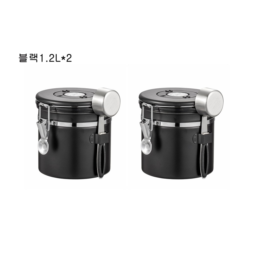 304Stainless steel 원두커피통 스푼부여 음식 보관함 저장함 밀봉통 25,800원