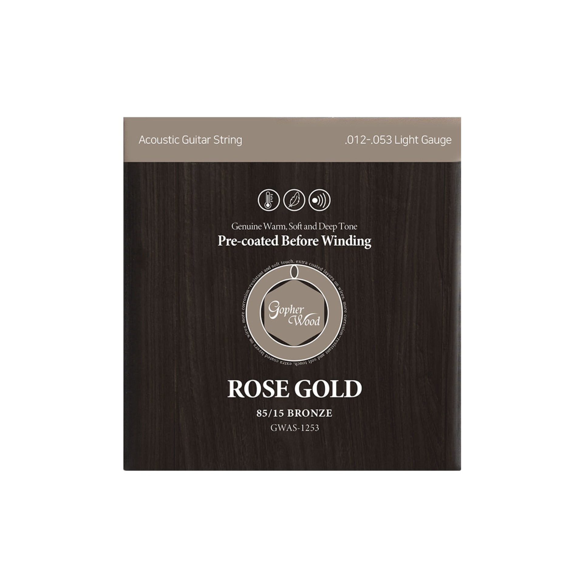 고퍼우드 로즈골드 85/15 브론즈 (012-053) 어쿠스틱 통기타 기타 줄 스트링 세트 8,500원