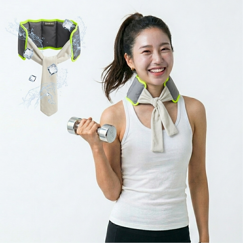 -8도 아이스 쉴드 넥쿨러 아이스 얼음 목쿨러 넥밴드, 1개, 그레이 28,340원