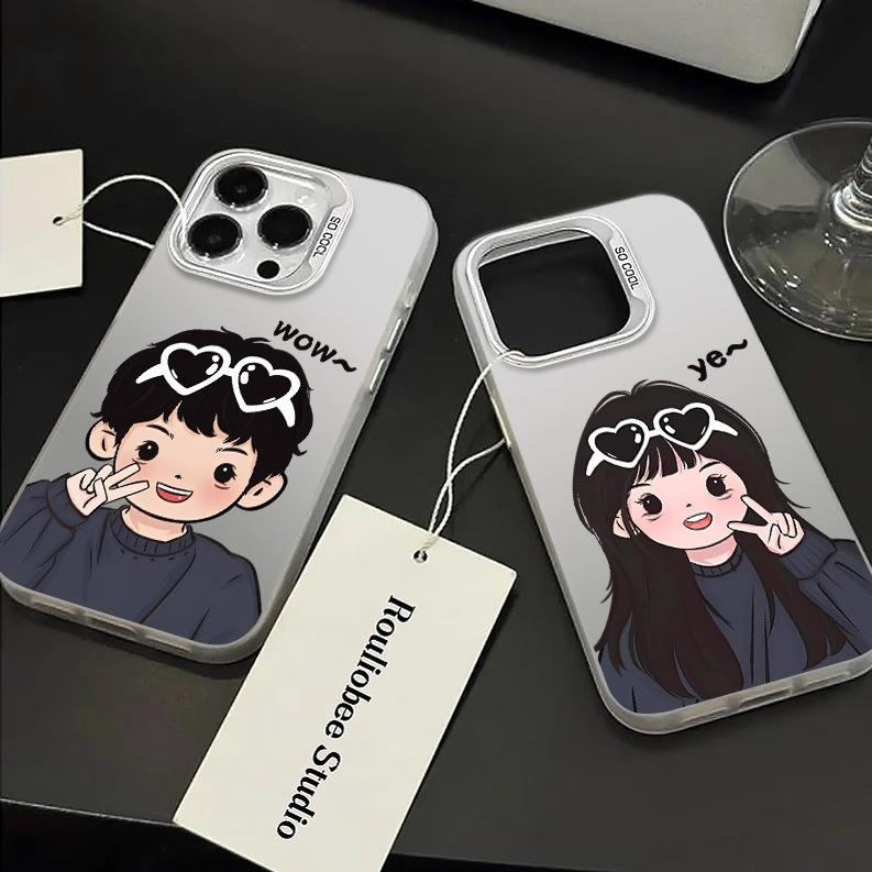 개아냥 선글라스 브이 커플케이스 아이폰 변색방지 휴대폰 케이스 9,800원