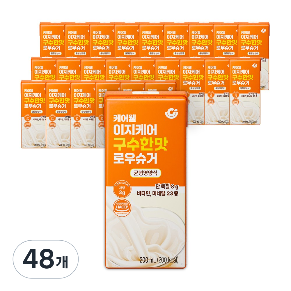 케어웰 이지케어 구수한맛 로우슈거 저당 균형영양식, 48개, 200ml 52,800원