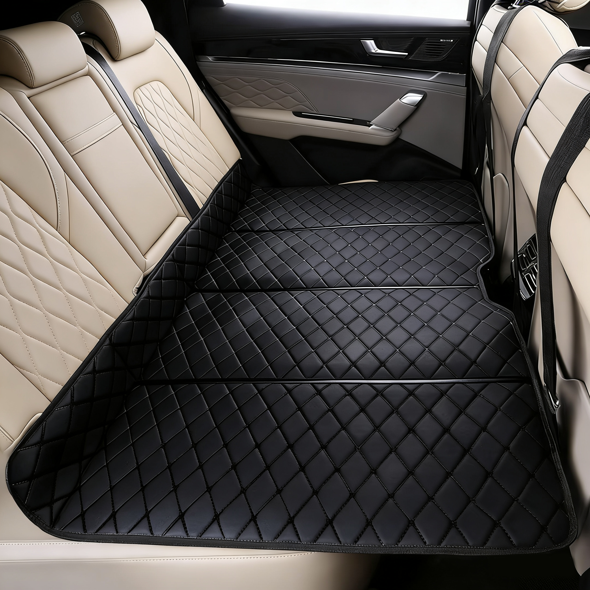 지칸디 자동차 차박 매트 접이식 평탄화 SUV 뒷좌석 잠자리 매트리스 차량 뒷자석 매트 자동차 에어매트 차량용 에어매트 승용차 뒷자석 평탄매트, 검정색 26,000원