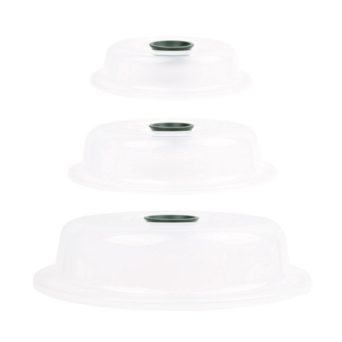 레몬글라스 전자레인지용 음식덮개 푸드커버 플랫 3종 세트 BPA FREE 국내생산, 그레이 핸들 -플랫형, 1개 9,900원