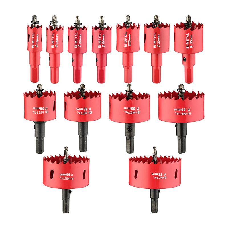 바이메탈 홀쏘 13P 세트 천공 홀쏘세트 16-75mm, 13P 세트 35,900원