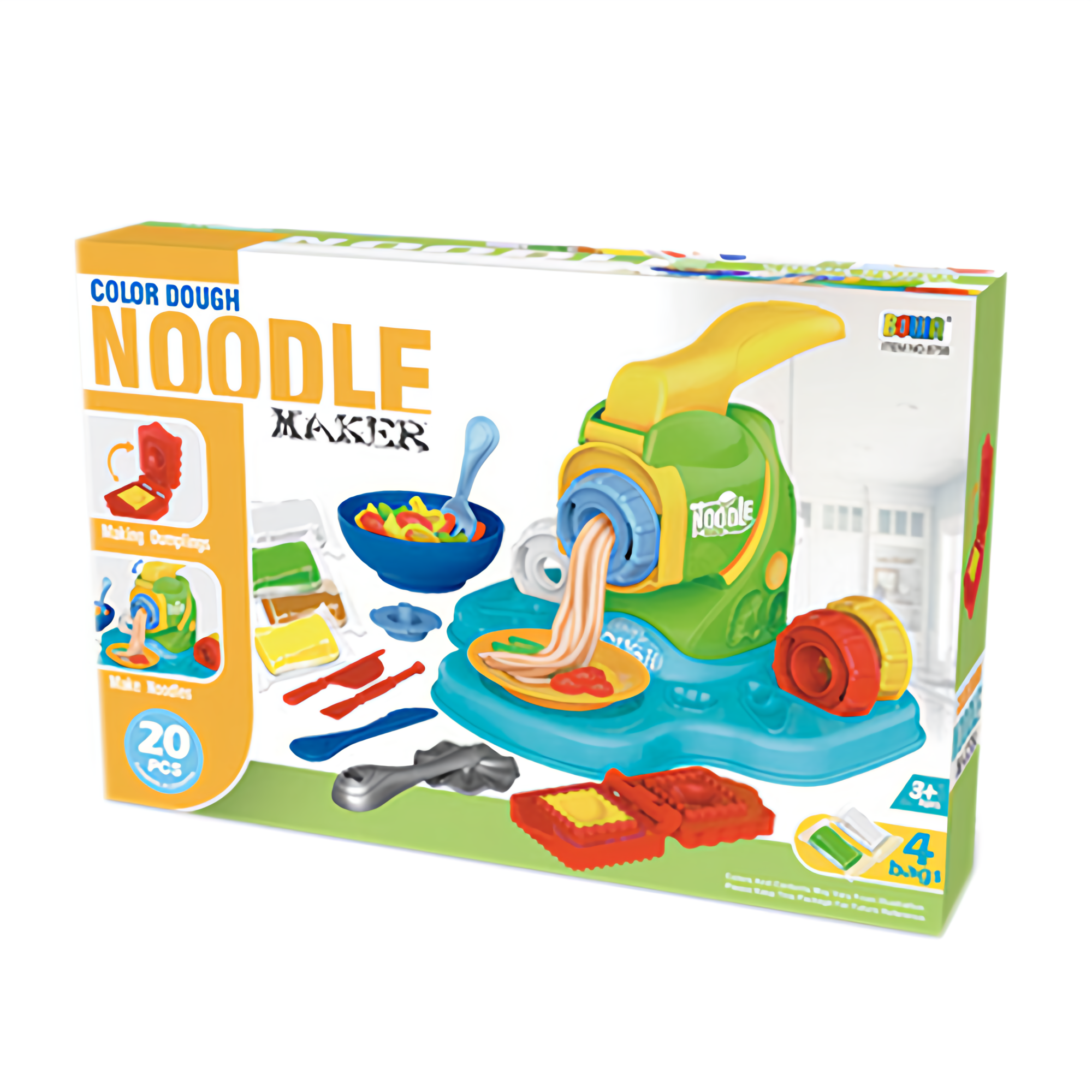 하늘썬별 국수 만들기 도우 점토놀이 플레이, 혼합색상, 1kg, 1세트 11,600원