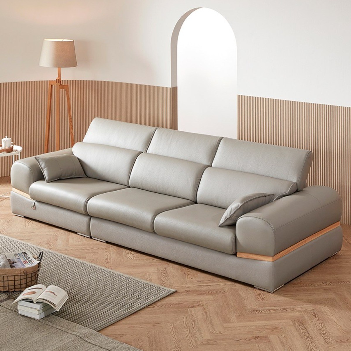 핀란디아 델라 4인 이태리 떼르소 통가죽 기능성 소파 2,200,000원