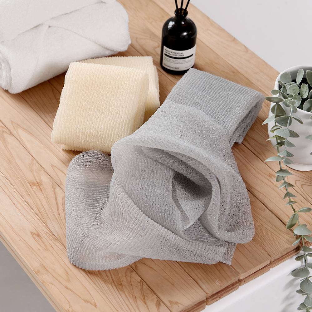 까사마루 버블 데일리 샤워타월, 베이지, 그레이, 1세트, 4개입 7,500원