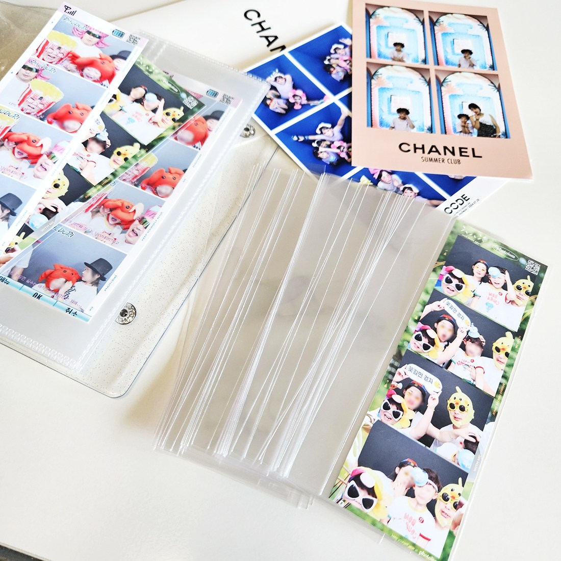 네컷사진 슬리브 비닐 비첩착 OPP 봉투 보관 보호 필름 앨범 정리 50매 1,100원