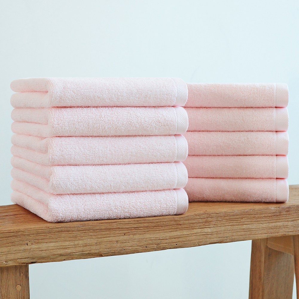 쉬라즈리빙 더소프트 호텔수건 120g 30수, 10개, 라이트핑크 23,900원