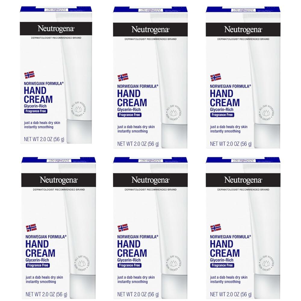 Neutrogena 노르웨이 포뮬라 모이스처라이징 핸드 크림 2 oz 6팩 글리세린 함유 무향 인텐시브 62,900원