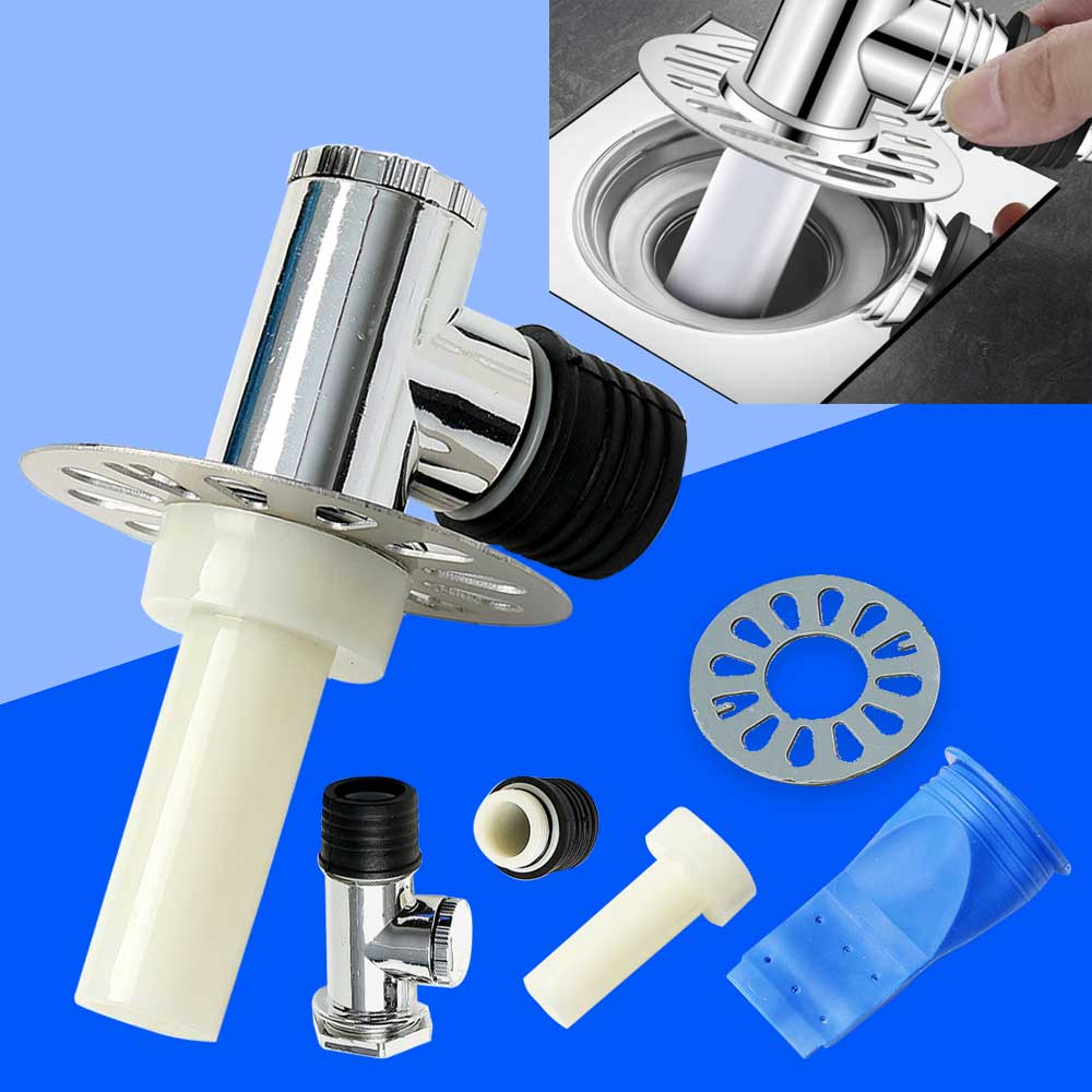 냄새 역류 방지 2구 T자형 8x8x12cm 세탁기 배수구 트랩, 1개 5,700원