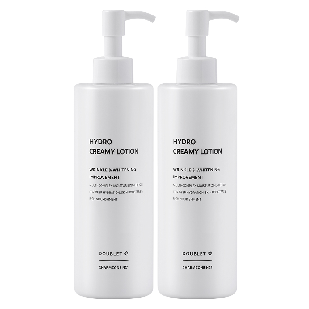 참존nc1 더블렛 크리미 로션 / 크림과 로션이 하나로 / 주름개선,미백 / 적당한 유분감, 수분로션 / 보습+영양+탄력 / 판테놀,프로폴리스,발효,세라마이드/ ewg그린, 2개, 300g 36,000원