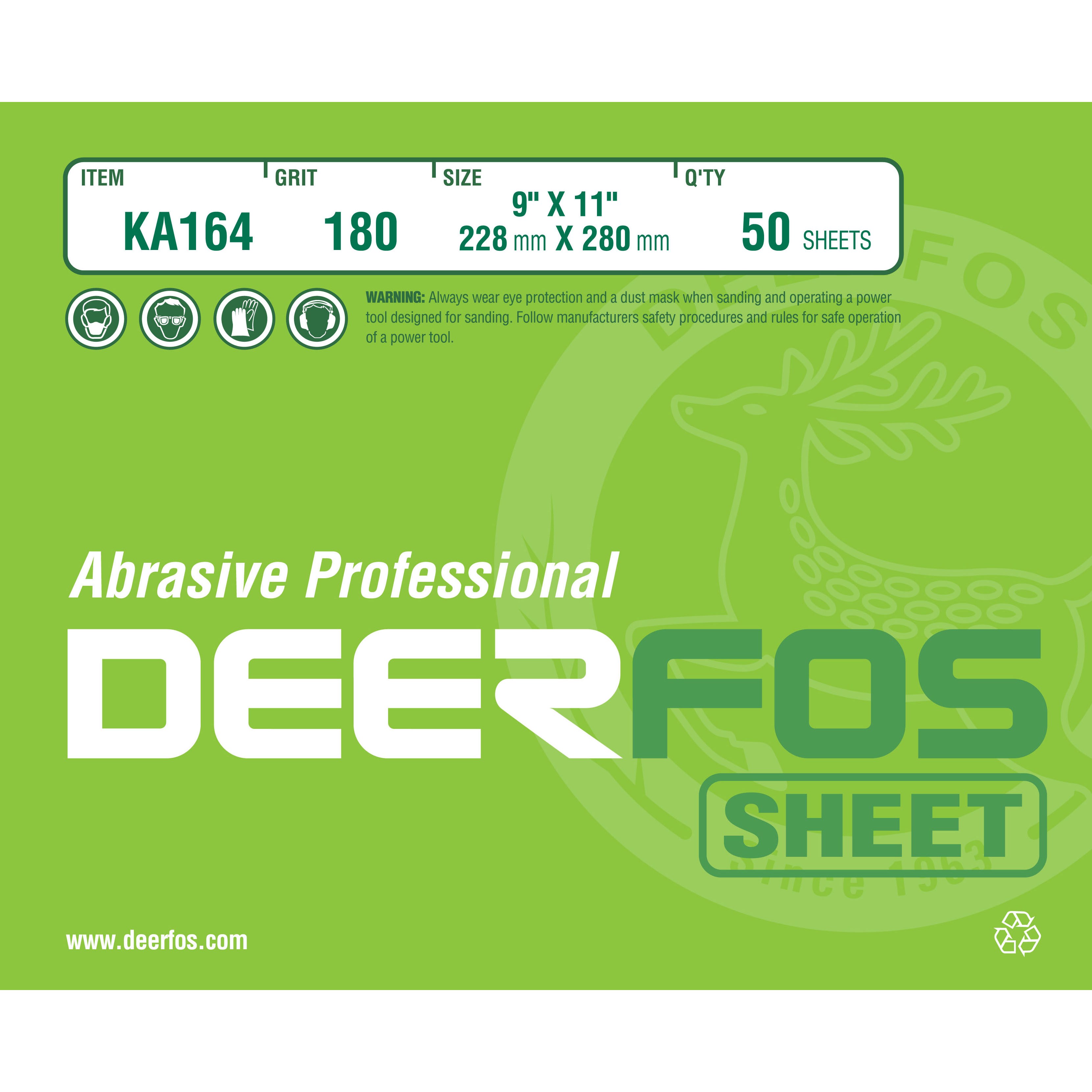 천사포 목공용 디어포스 천샌딩페이퍼 KA164 220방 1권(50장) 30,900원