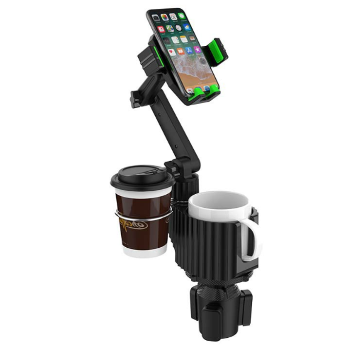 JEMIK 차량용 멀티 트레이 3in1 컵홀더 휴대폰 거치대, 블랙, 1개 23,000원