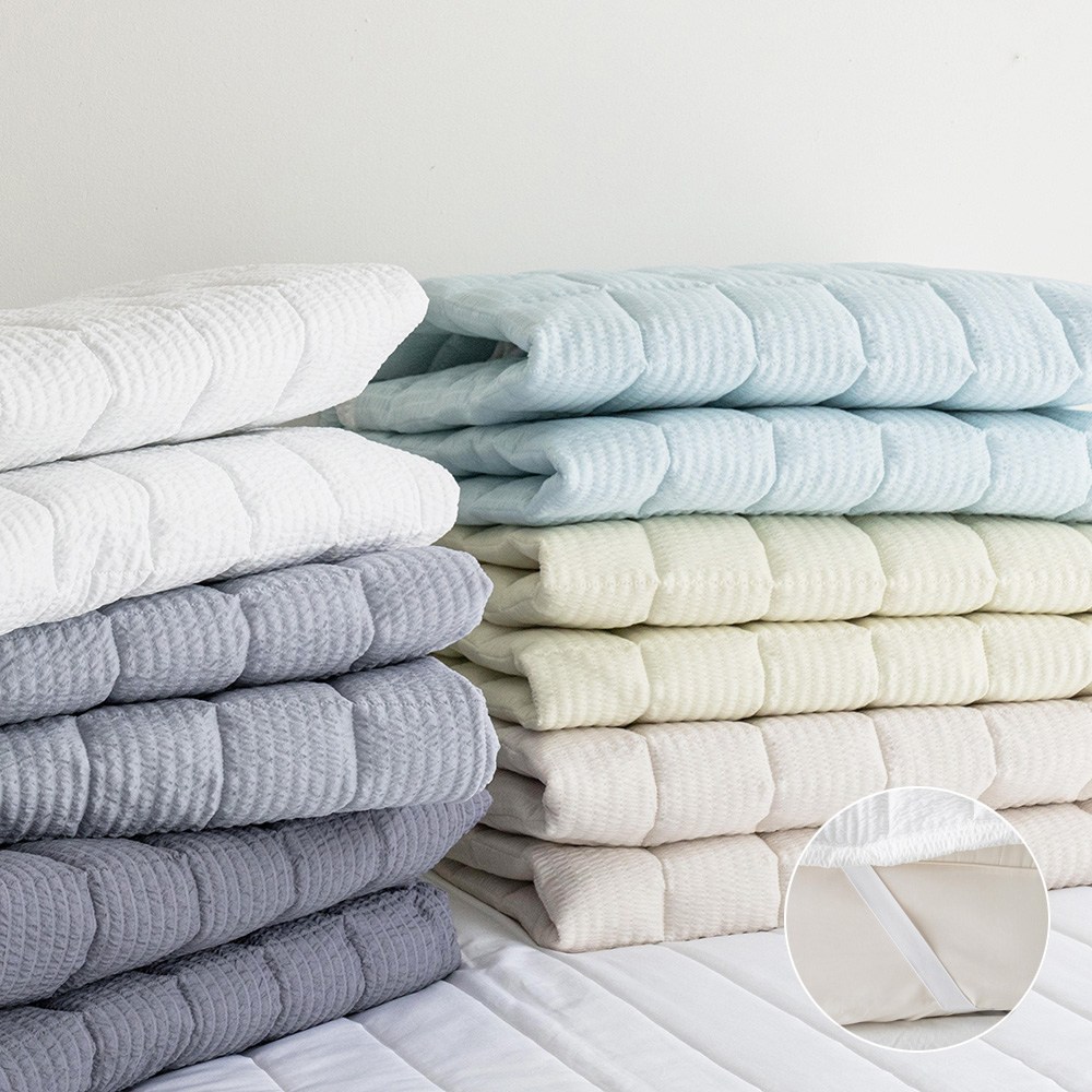 썸머 데이즈 시어서커 밴드고정형 침대패드 6color 23,900원