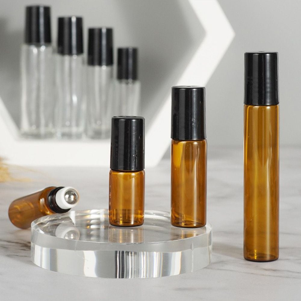 갈색 롤온 공병 향수 통 향수병 소분 휴대용 여행용 샘플 미니 화장품 용기 오일 유리 롤러 아로마 케이스 wit+21604mA 2,820원