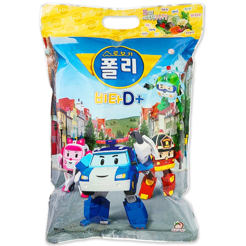 로보카폴리 키즈 비타민D플러스 캔디 아기 유아 어린이 사탕, 1000정, 3개 48,000원
