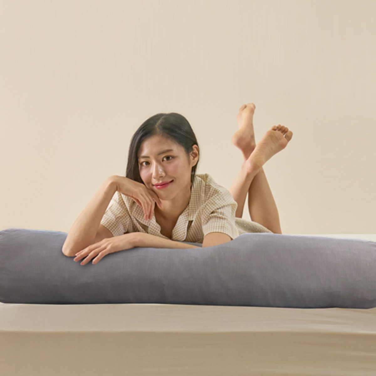 느웰 천연라텍스 후레이크 바디필로우, 크림베이지 21,000원