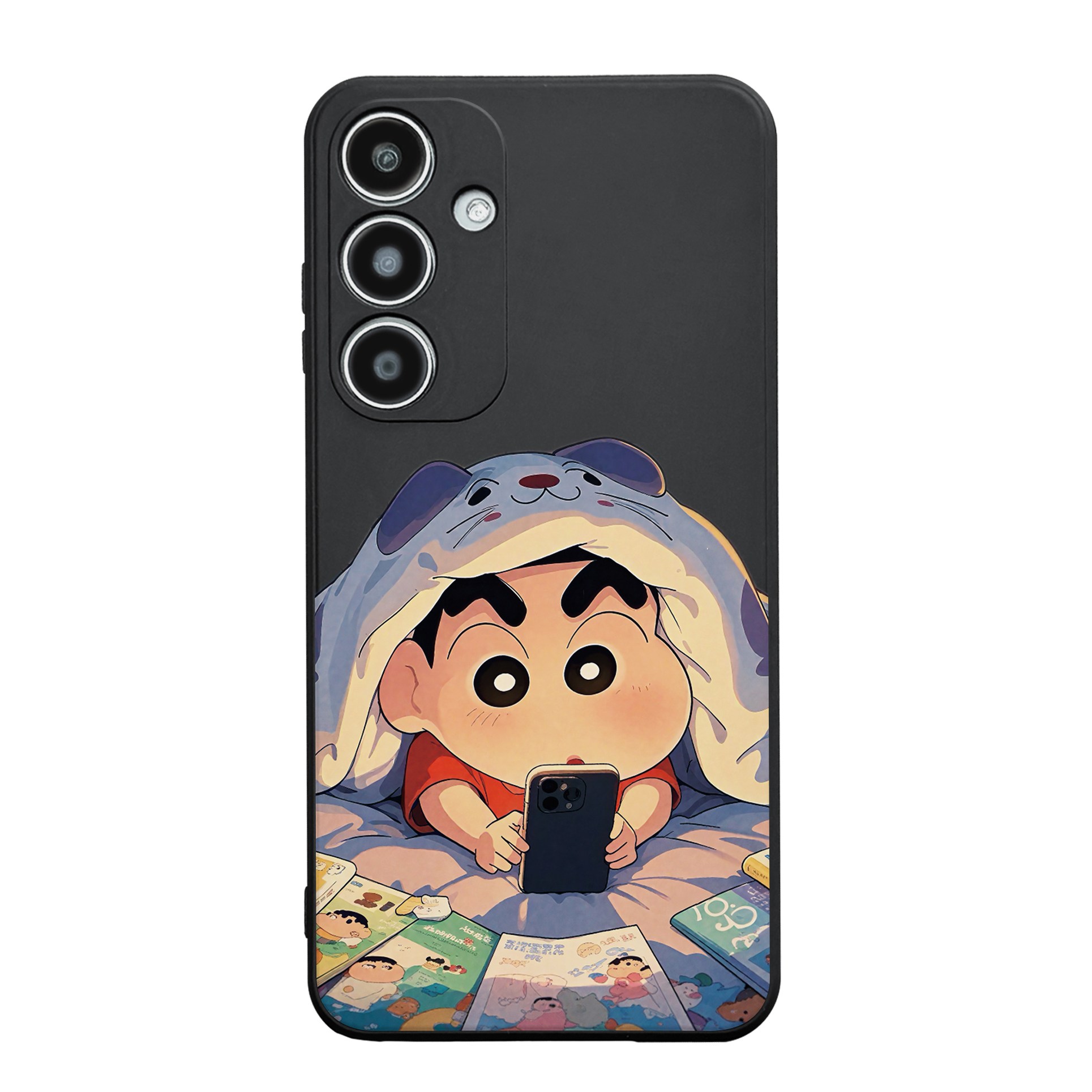 고양이 이불 속에 숨은 짱구 아이폰 갤럭시 폰케이스 8,460원