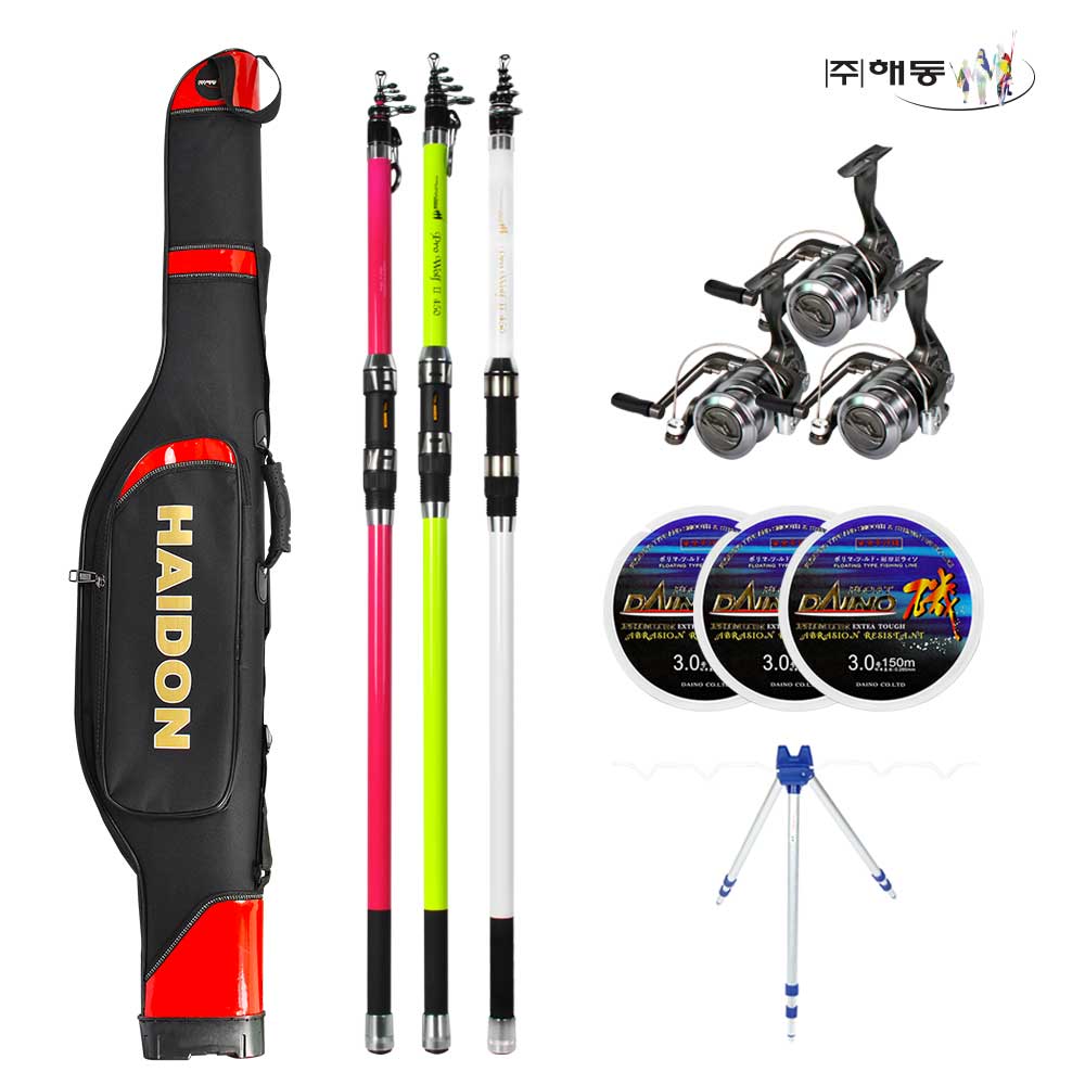 해동 프로울프2 450 원투 바다 낚시 11종 세트, 선택완료 366,700원