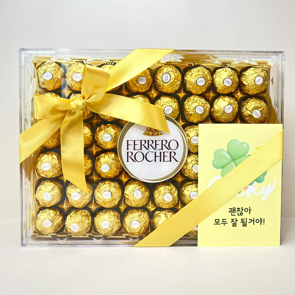 페레로로쉐 초콜릿 48개입 600g 리본포장 발렌타인데이 졸업 취업 선물 응원엽서 포함 36,570원