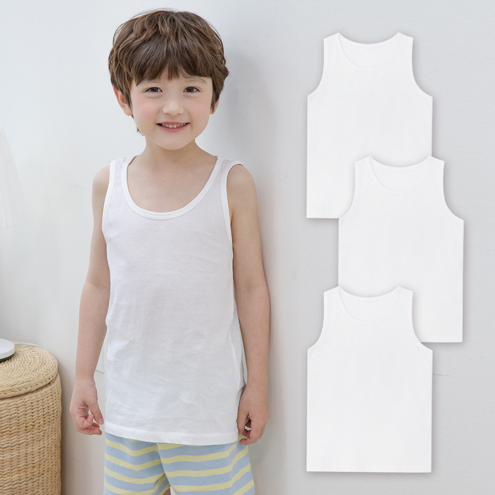 롤리트리 남아 순면 백물 런닝 세트 3P 7,990원