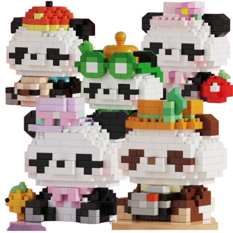 [나노킹-호환블럭] 미니 판다 시리즈 나노블럭 DN066, 5개, 미니 판다 블럭 17,000원