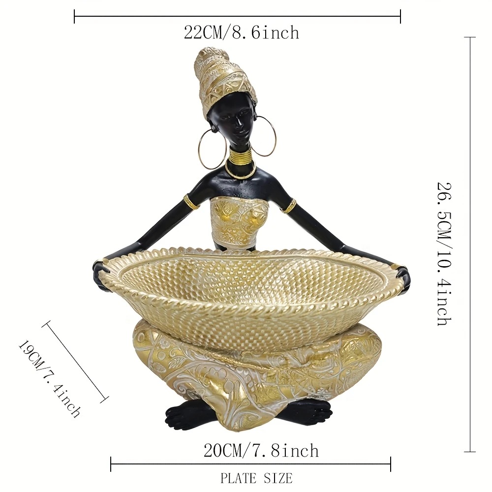 우아한 아프리카 조각 장식 선물용 소품 쁘띠끄빌라쥬, 골든 58,500원