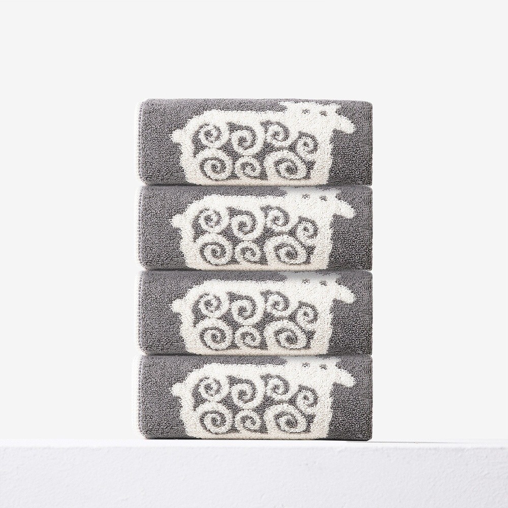 KLIPPAN 클리판 스웨덴 뱀부코튼 타월4장 프리미엄 호텔식 고중량 수건 555gsm 선물패키지 v2, 1세트, 4장세트 - SHEEP 쉽 69,000원