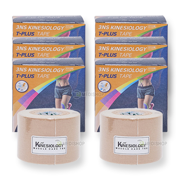3NS 국산 키네시올로지테이프 스포츠테이프 근육테이프 스포츠테이핑 근육테이핑, 베이지, 6개 18,000원