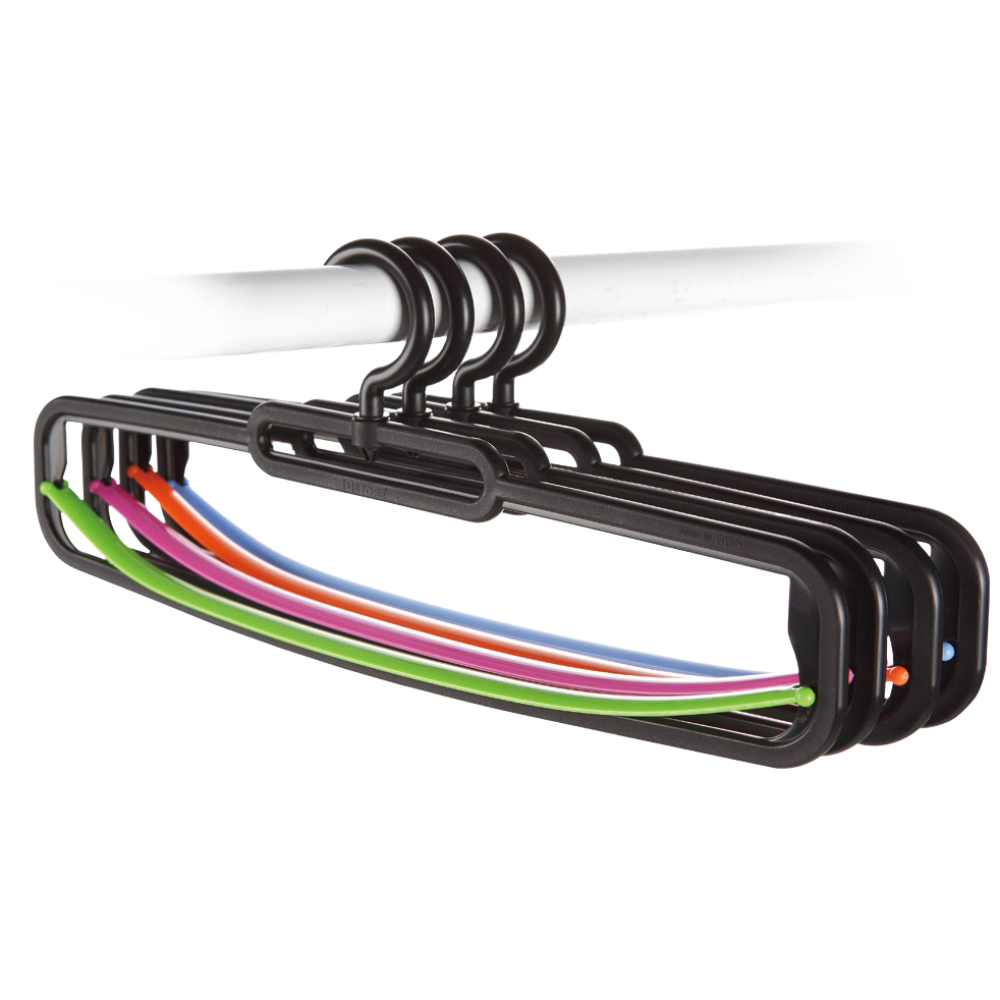 디스토어 텐션고정 논슬립 1단 바지걸이 10P 9,900원