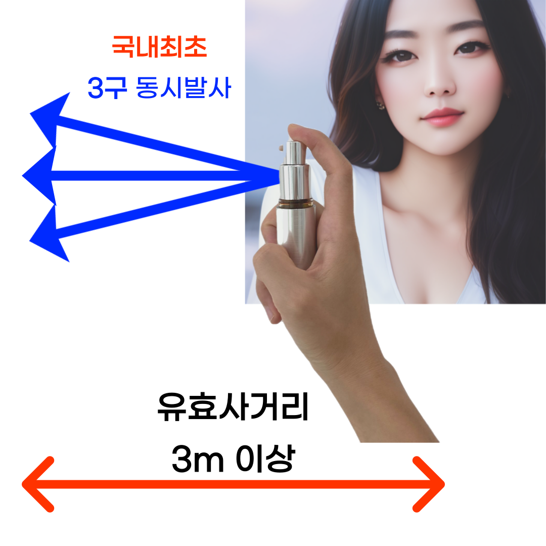 [국내생산] 리치픽 호신용 스프레이 + 호루라기 SET 여성호신용품 국내최초 3구 분사 호신스프레이 선물포장 28,310원