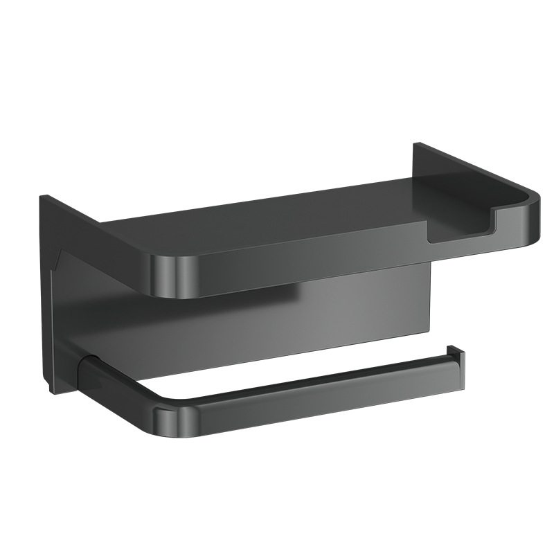 강력접착 라이프툴스 무타공 휴지걸이 핸드폰 거치대, 1개, 시크블랙 5,090원