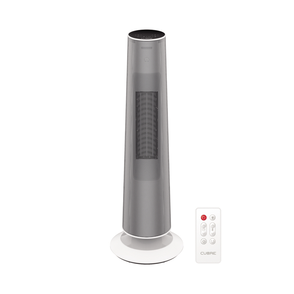 쿠오레 플로팅 PTC히터 전기온풍기 가정용 업소용 사무실용 터치패널 리모컨식 129,000원