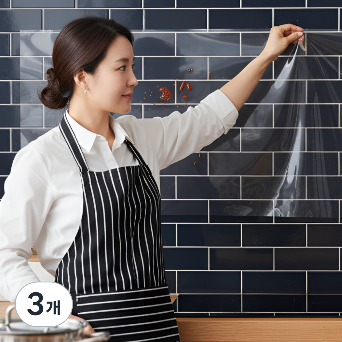 데이더봄 무점착 오염방지 투명 싱크대 주방시트지 8,840원