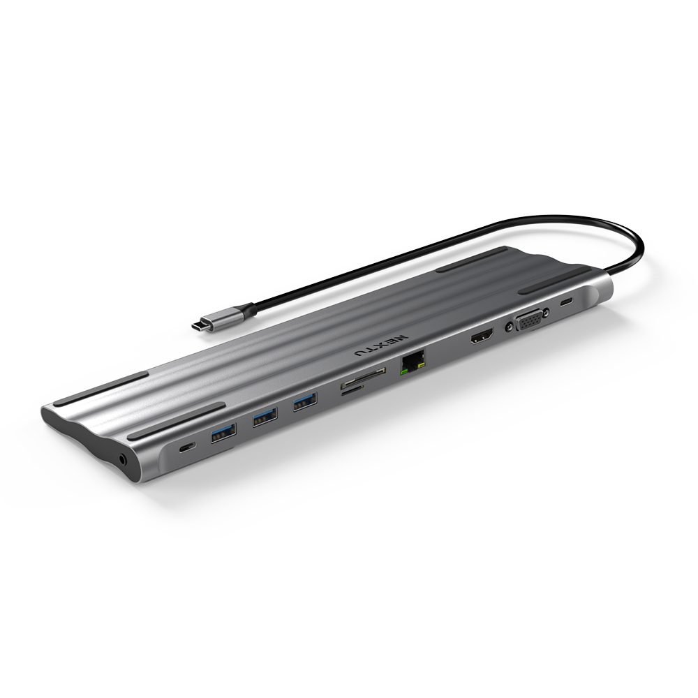 NEXTU 1351DS-PD 4K C타입 HDMI VGA 멀티허브 도킹스테이션 11in1 SST지원 기가랜포트 USB3.0허브 오디오 PD100W SD MicroSD(TF) 슬롯 39,600원