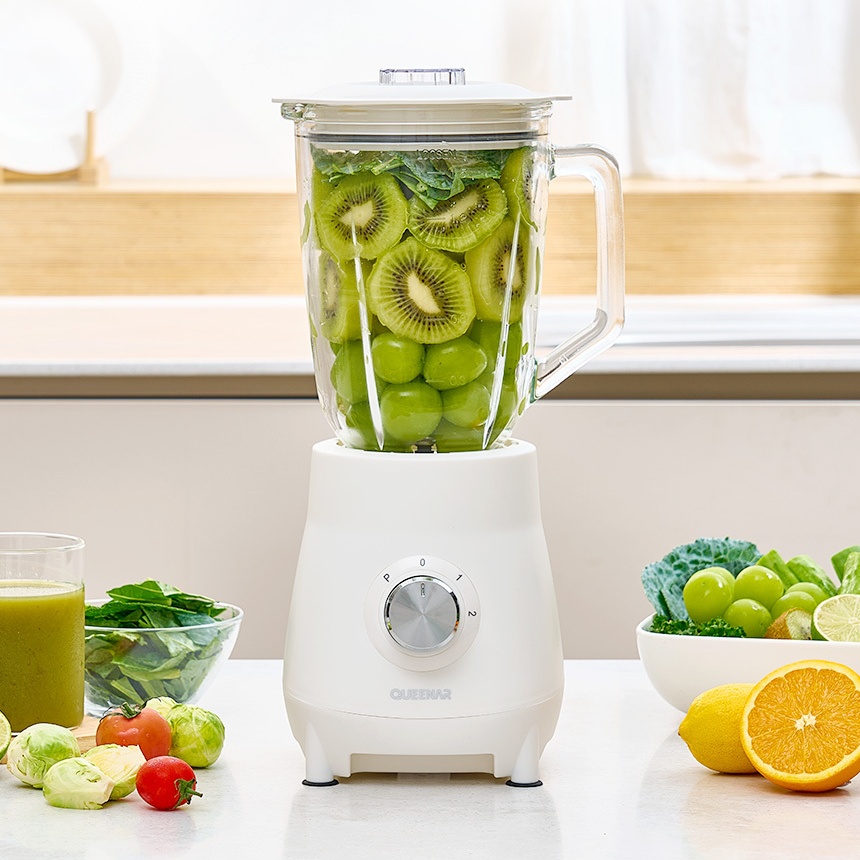 초고속 파워 다용도 믹서기 1.5L 과일주스 얼음분쇄 이유식 가정용 유리 글라스 블렌더 블랜더, 화이트 49,800원