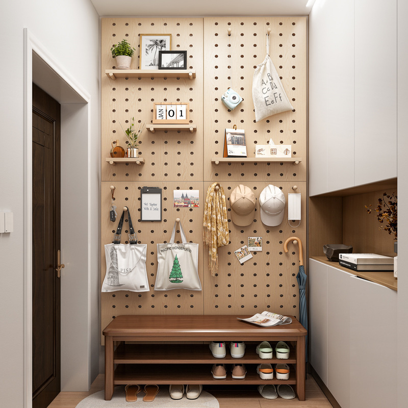 YAPOGI 인테리어 타공판 다용도 수납 선반 원목 공간활용 타공판 59,300원