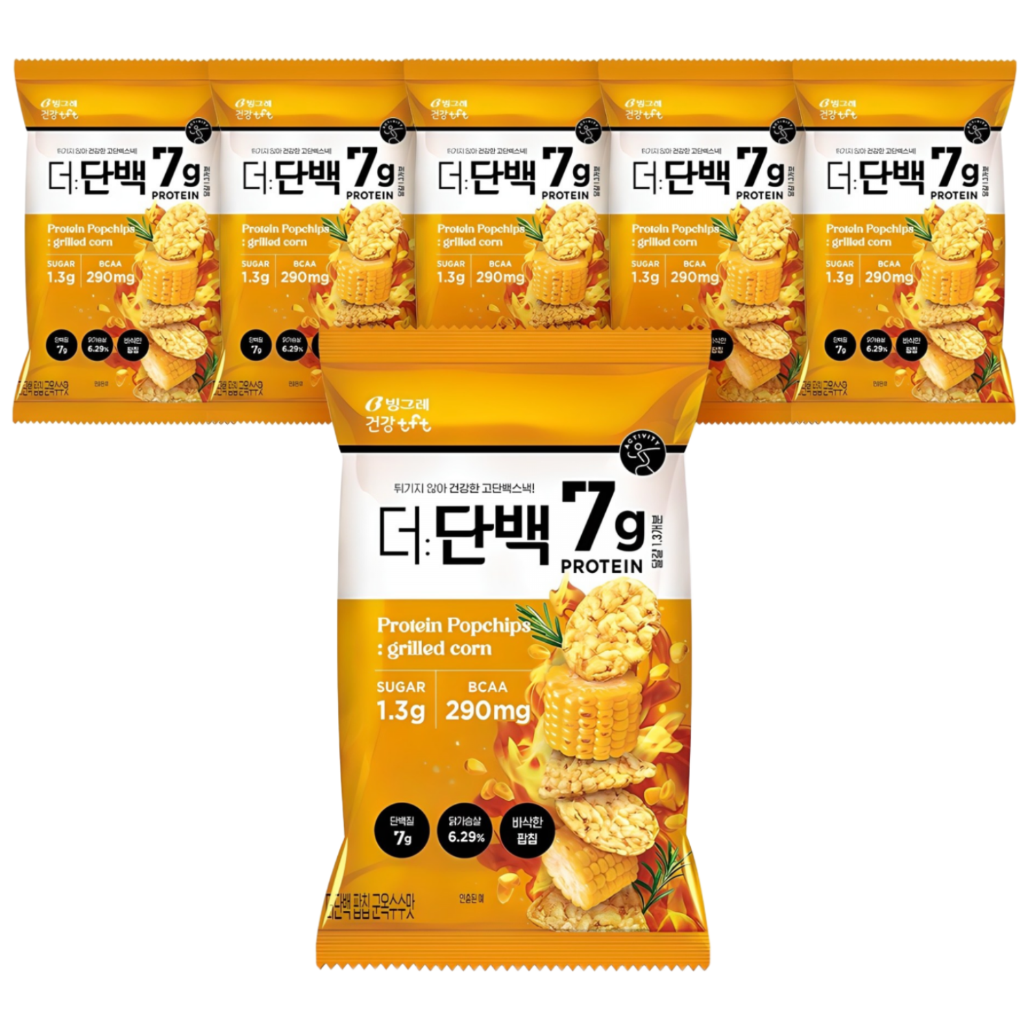 빙그레 더단백 팝칩 군옥수수맛, 44g, 6개 9,910원