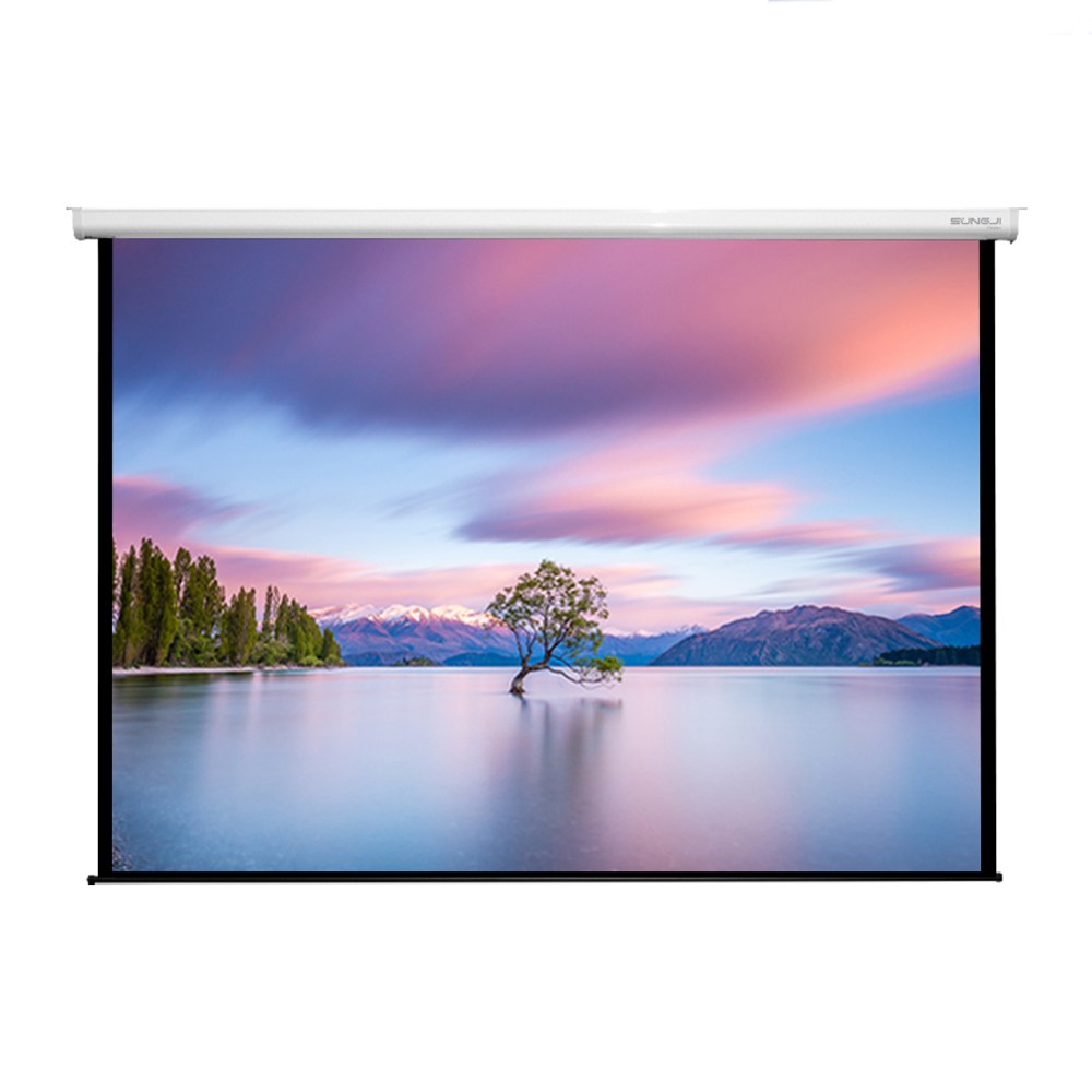 빔스크린 전동 노출형 방염원단 홈시네마용 국내제작 빔프로젝터스크린 무선리모컨 포함 686,000원