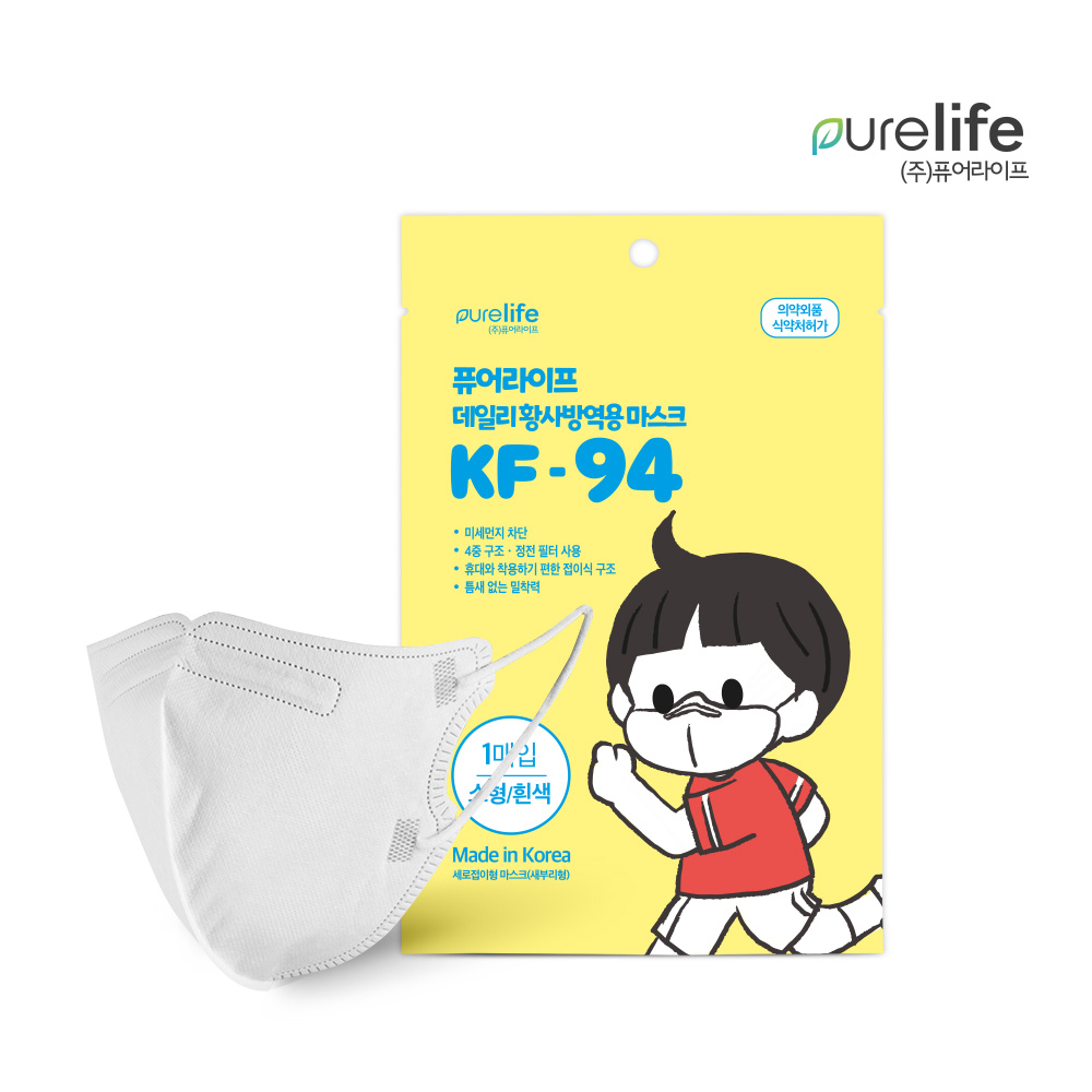 2D 퓨어라이프 황사보건용마스크 새부리형 KF94 소형 화이트(2D) 1개입, 100매, 1개입, 100개, 화이트 23,800원