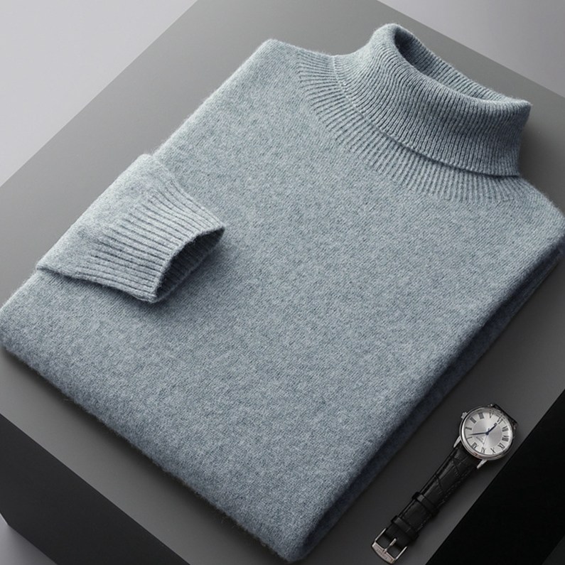 WPUY 캐시미어 100 목폴라 남자캐시미어니트 울니트 3XL 가을 겨울 남성 목폴라 니트 부드러운 캐시미어 오버핏 터틀넥 스웨터 43,310원