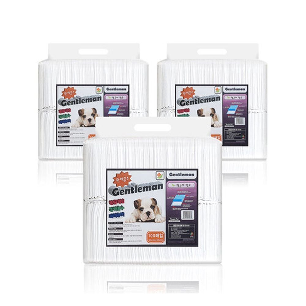 절약형 배변패드 젠틀맨 강아지 100매x3개입 yS423 67,100원