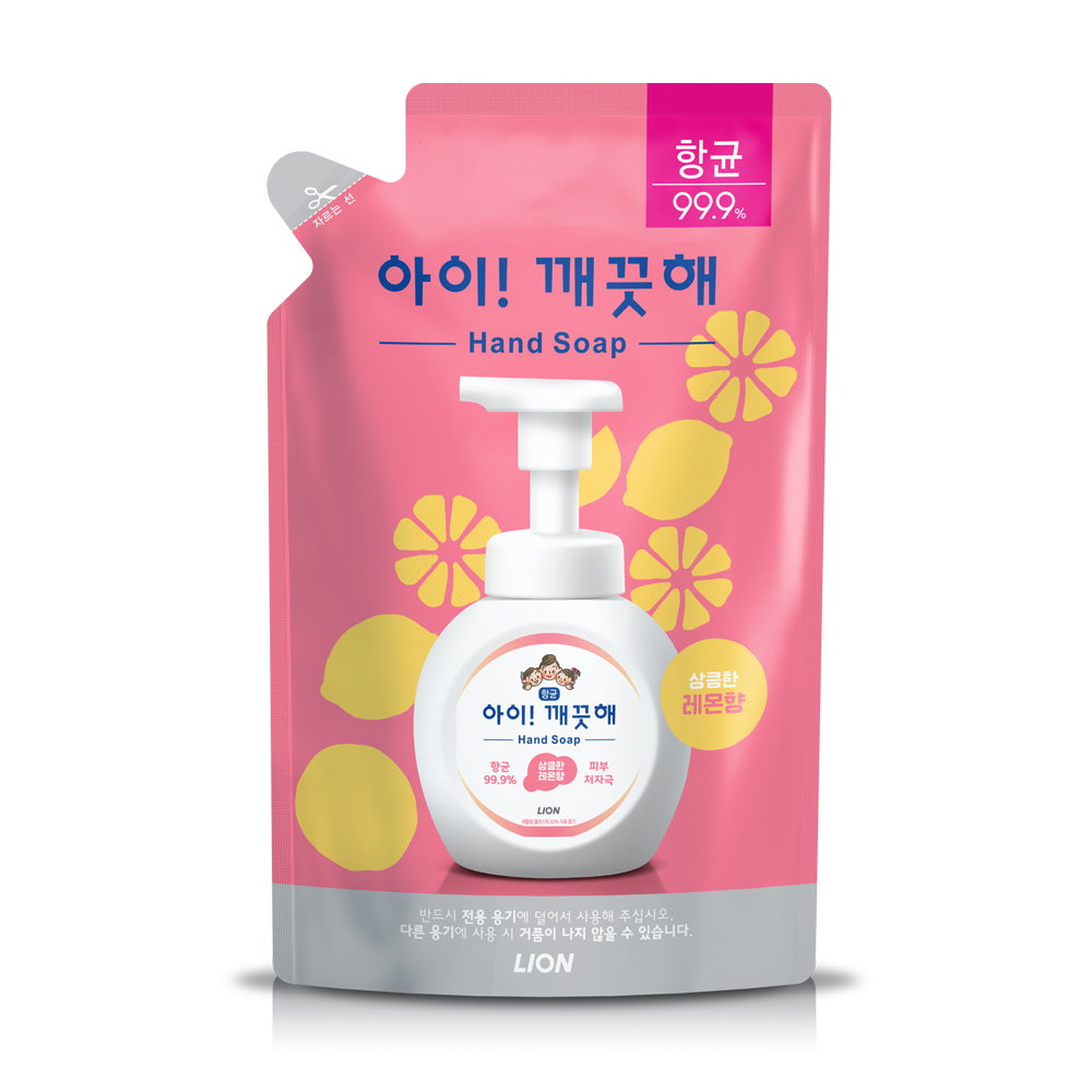 아이깨끗해 핸드워시 리필 레몬향, 450ml, 1개 6,160원